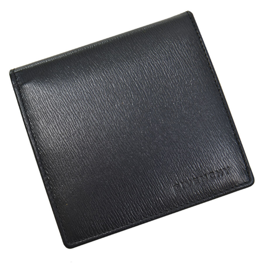 Givenchy Black Leather Bifold Wallet
